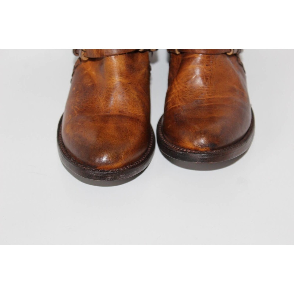 Free Bird Saint Leather Ankle Bootie Cognac Burnished Brown Boots Size 7 H13913 - Picture 7 of 12